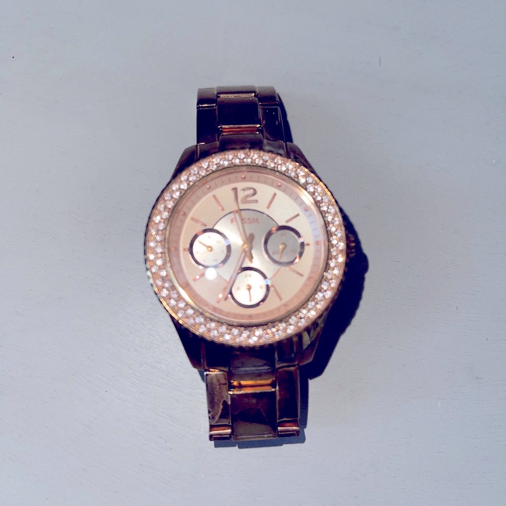 RoseGold Fossil Watch Women’s